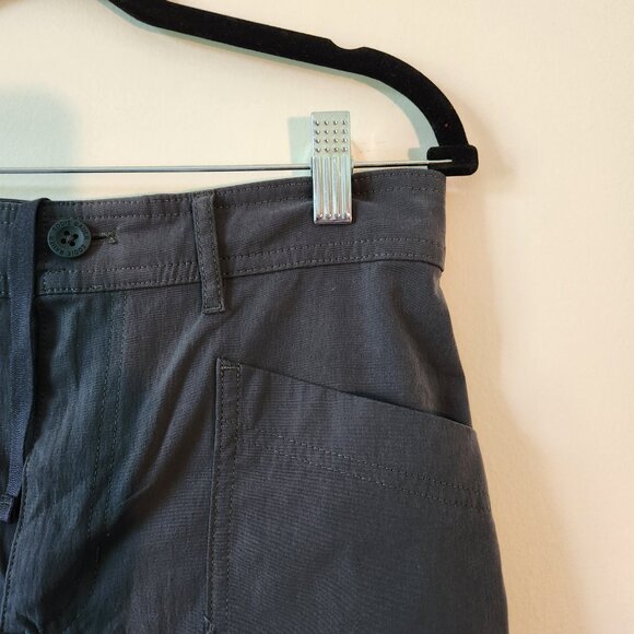 Eddie Bauer Ascend High Waist Crop Pants Size 6 Gray Quick Dry Hiking - Picture 3 of 8